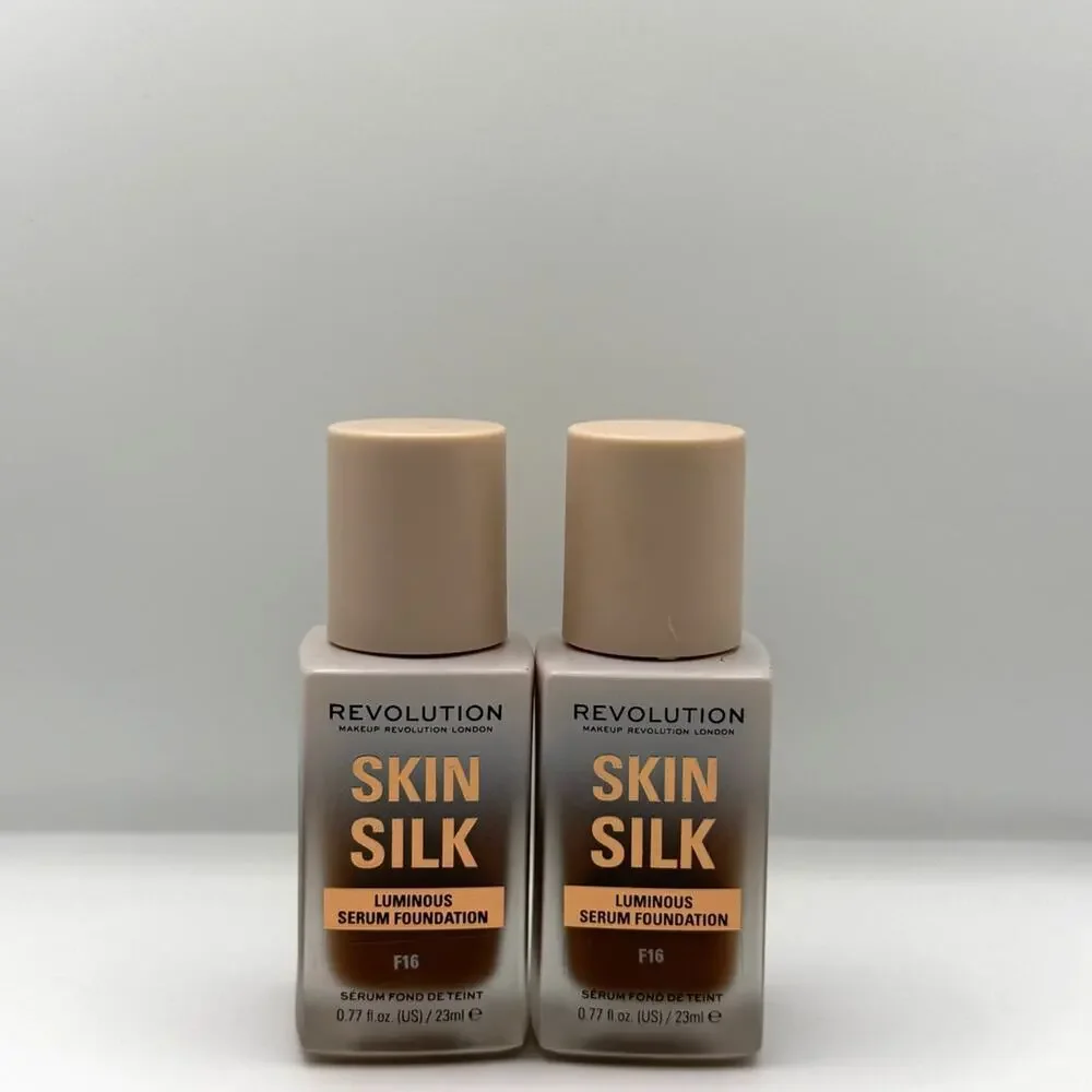 Makeup Revolution Beauty SET OF 2: Skin Silk Luminous Foundation F16